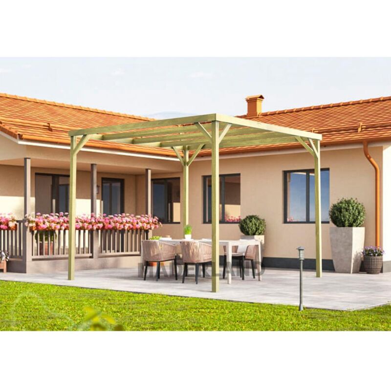 

Pérgola de madera modelo Mataró Maderland 300x300 cm