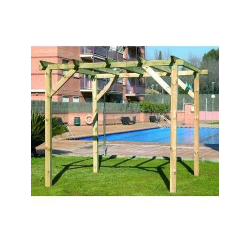 

Pergola de Madera Modelo Planeta Huerto Poste 9x9 360 x 240
