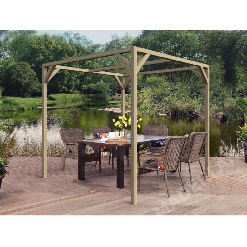 

Pérgola de madera modelo Vigo Maderland 240x240 cm