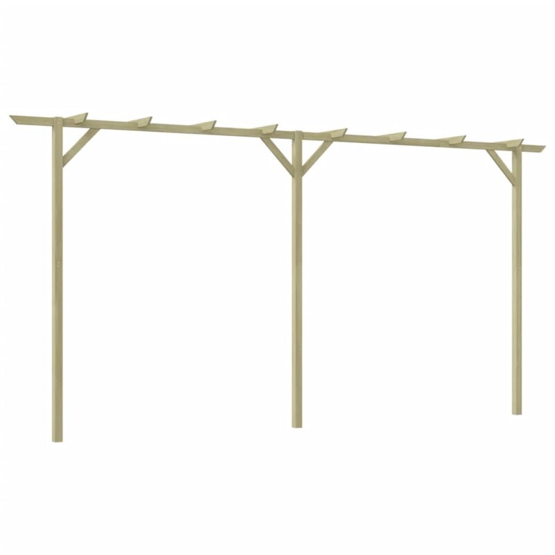 

vidaXL Pérgola de jardín de madera 200x40x205 cm - Marrón