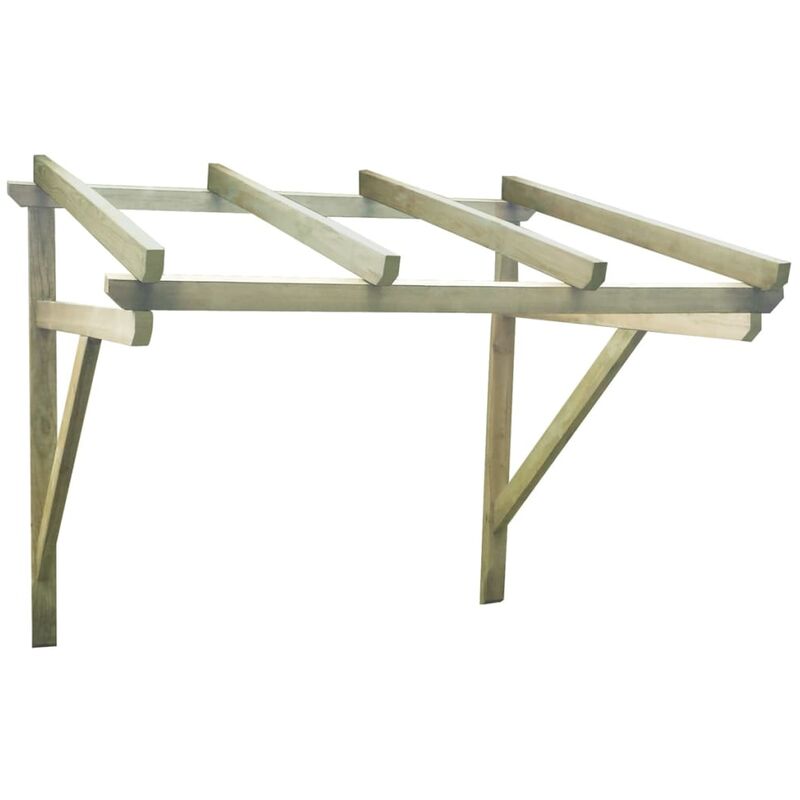 Pérgola de puerta de madera 150x150x160 cm