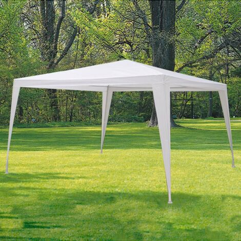 Pérgola Desmontable Blanca, 3x3 metros