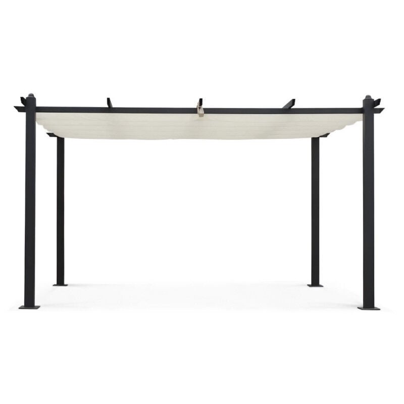 Pergola en aluminium CORDOBA - Ecru - 4 x 3 m