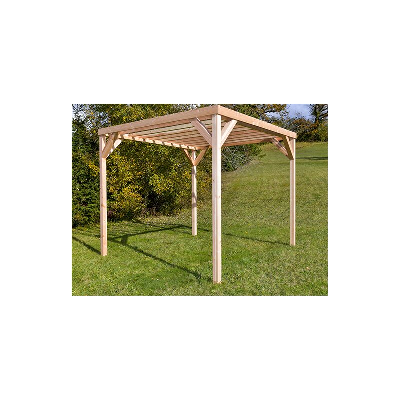 Pergola en douglas - 290x290x248 - Bois