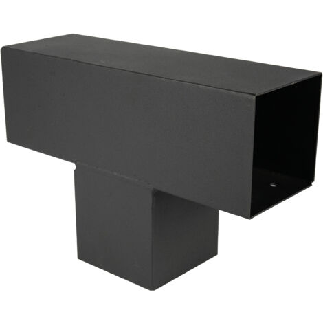 Pergola Extension Noir pour poutres 12 x 12 cm modèle cube - Par