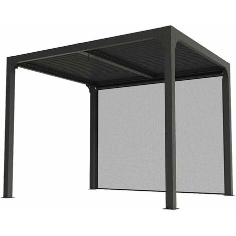 GAZEBO ZEPHIR PERGOLA BIOCLIMATICA 3X4 APERTURA MANUALE BIANCA