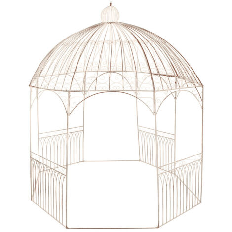 Pergola Hierro 304X304X332 Cenador Blanco