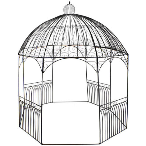 Pergola Hierro 304X304X332 Cenador Negro