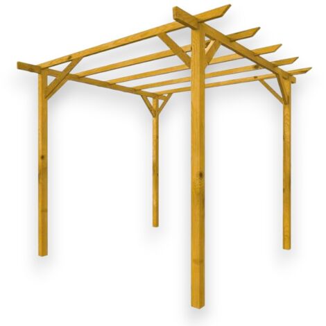 Pergola in legno massello impregnato 3x3 mt Basic