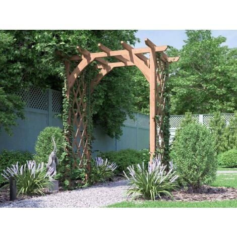 main image of "Pergola Jasmine - Lattice Trellis Arch Wooden Furniture Garden Plant Frame"