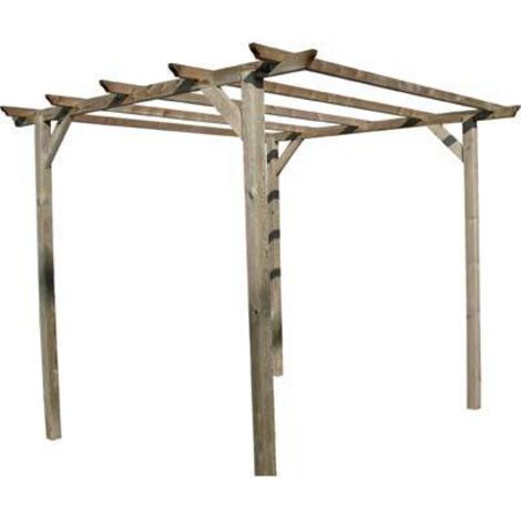 Pergola legno euro domus pino impregnato mt 3x3 h.mt 2,5