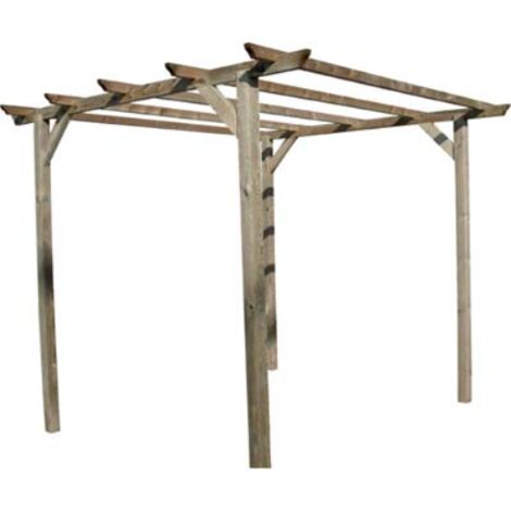 Pergola legno euro domus pino impregnato mt 3x3 h.mt 2,5 Domus