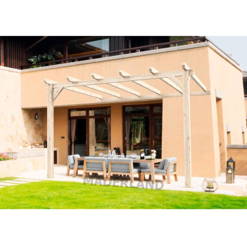 

Pergola Madera Adosada Cádiz Maderland 300x300 cm