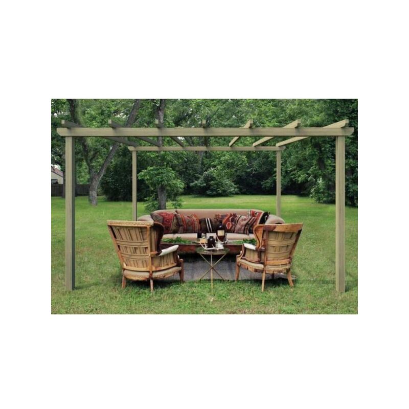 

Pergola de madera modelo Bilbao Maderland 420x420 cm