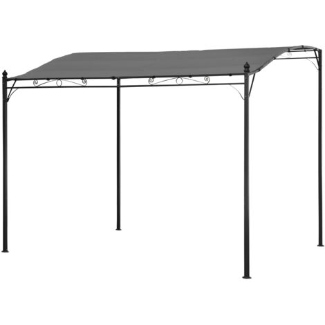 Pérgola mural 3 × 2,5m NICE gris