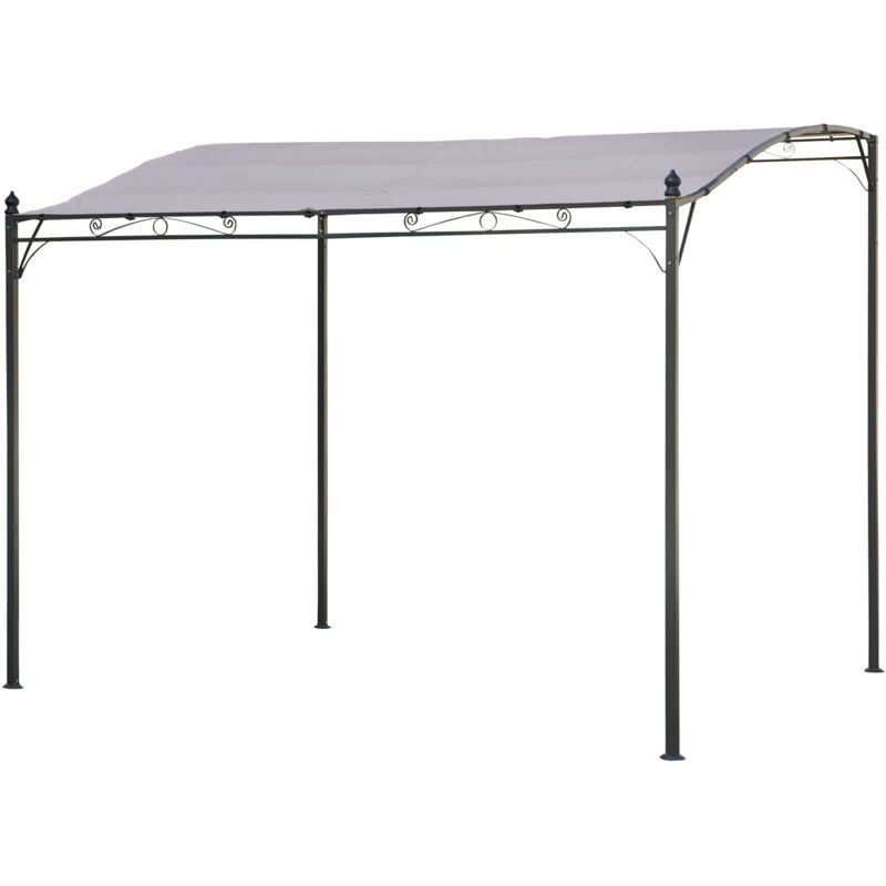 Happy Garden - Pergola murale 3 × 2,5m nice taupe