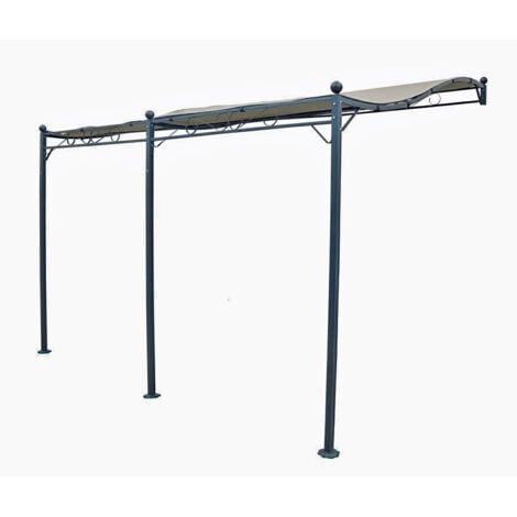 Pergola murale en acier époxy 3 x 4 m Werkapro