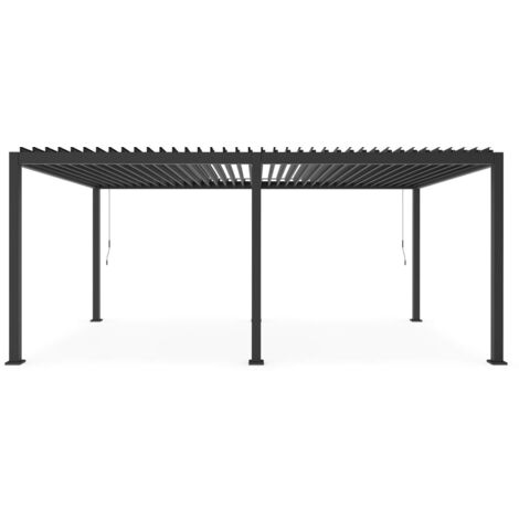 Pergola Ocean 3,6x6 Metri in Alluminio Colore Antracite