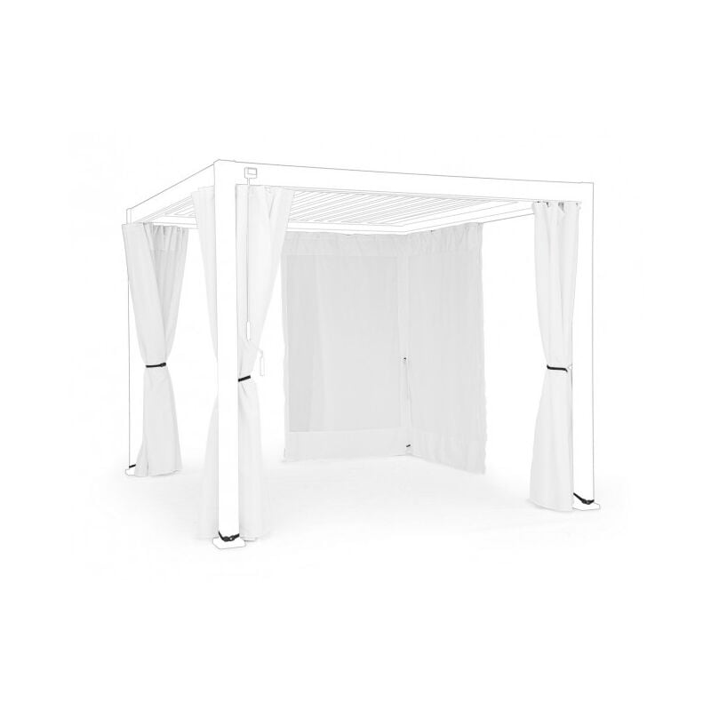 Pergola océan 3x3 blanche 294x238h
