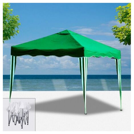 Pérgola papillon 3x3 metros plegable verde