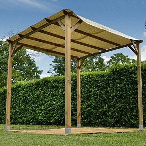 TELO COPERTURA VELA BEIGE 2.8 x 5.8 MT PER PERGOLA PERGOLATO 3 x 6