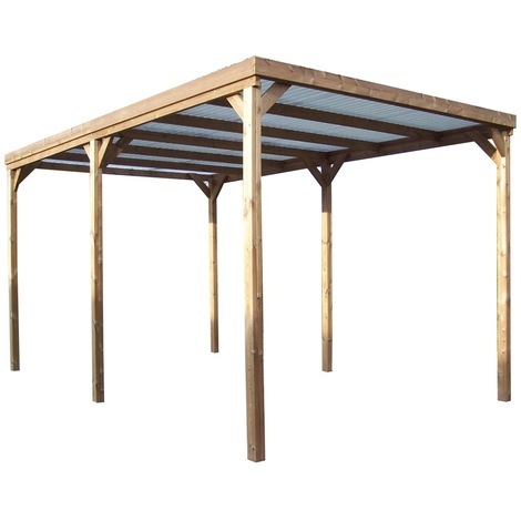 Couverture pergola bois