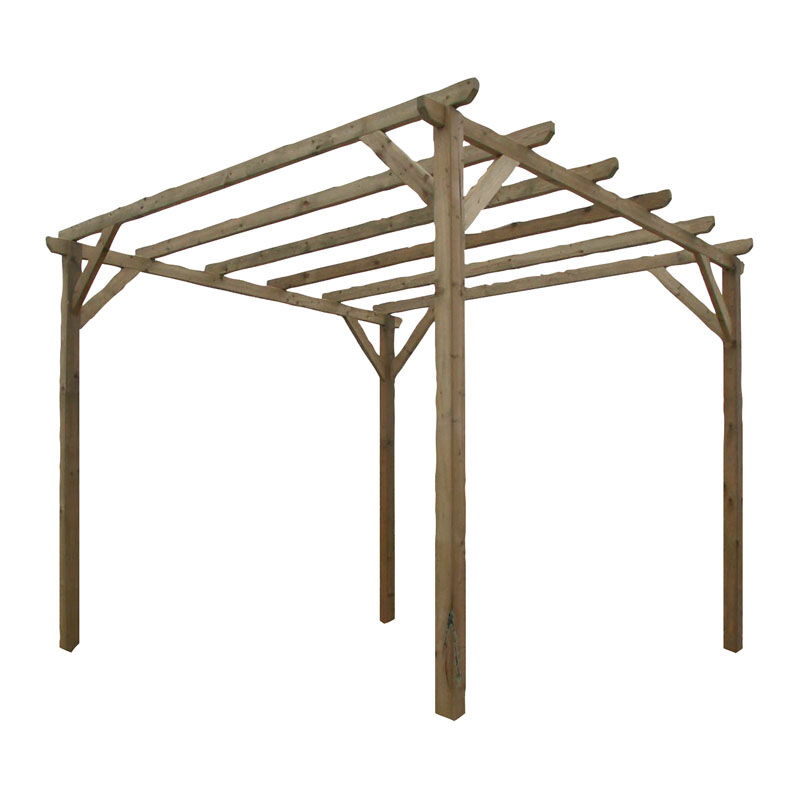 Gazebo Pergole Pergola Lasa Impregnato Mt.3x3 Gazebi Arredo Giardino