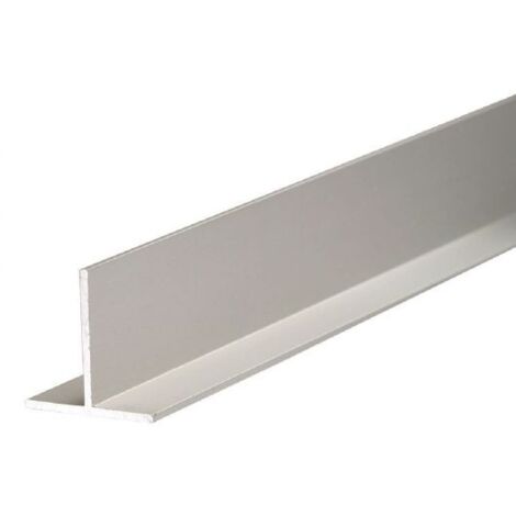 Perhilo de aluminio forma T1000/15x15mm plata