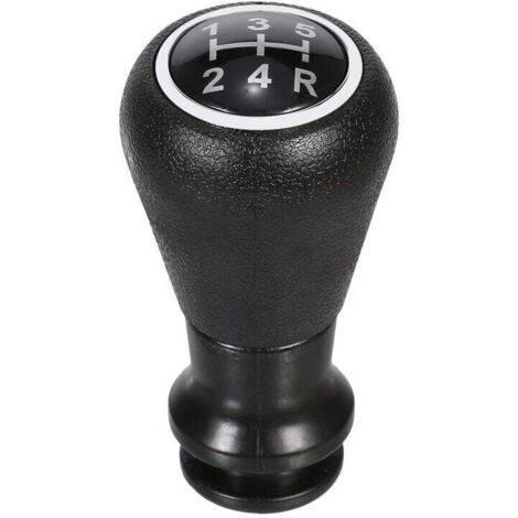Perilla de cambio de marchas AIPERQ de 5 velocidades, repuesto para PEUGEOT 106, 206, 306, 406, 207, 307, 407, 408, 508, 605, 607, 807, color negro.