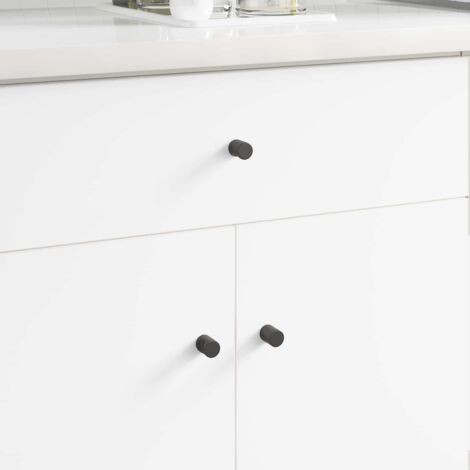 Perilla de gabinete 1011 pcs Negro Hierro