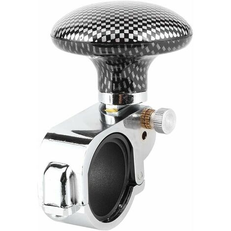 Perilla giratoria para volante de coche, potenciador de bola de potencia, Control de manija de asistencia para vehículo, fibra de carbono automática