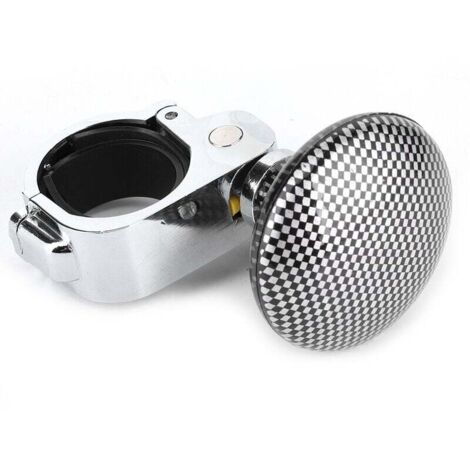 Perilla giratoria universal para volante de coche, control de palanca auxiliar Power Ball (diseño de fibra de carbono)