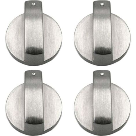 Perillas de cocina Ulisem 4 piezas, perillas de metal para estufa de gas, perillas de control para cocina de 6 mm