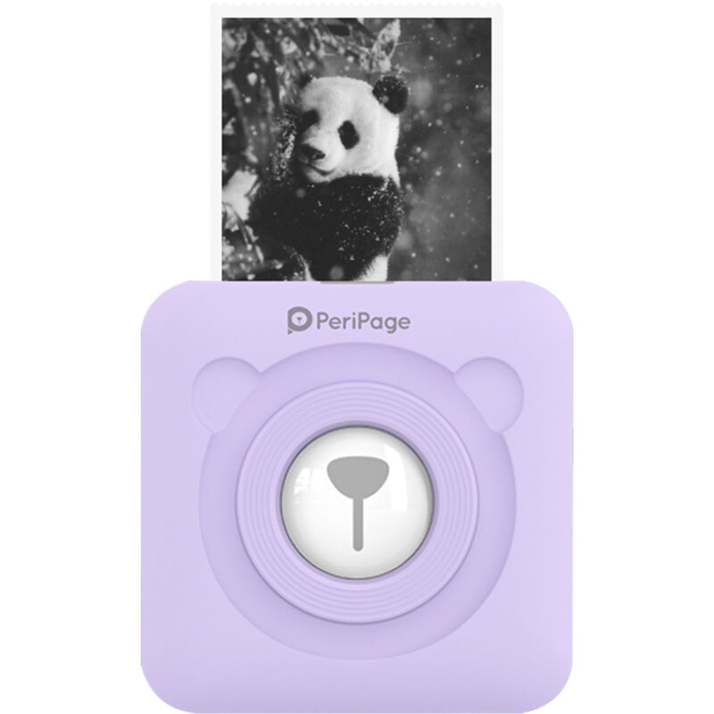 Lifcausal - PeriPage Mini Pocket Imprimante thermique tout-en-un sans fil bt Photo Étiquette Mémo Reçu Imprimante papier Fonction photo ar avec câble