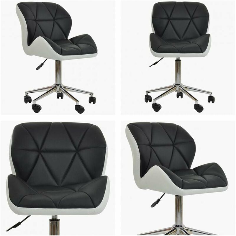 Peris Small Office Chair Black White Under