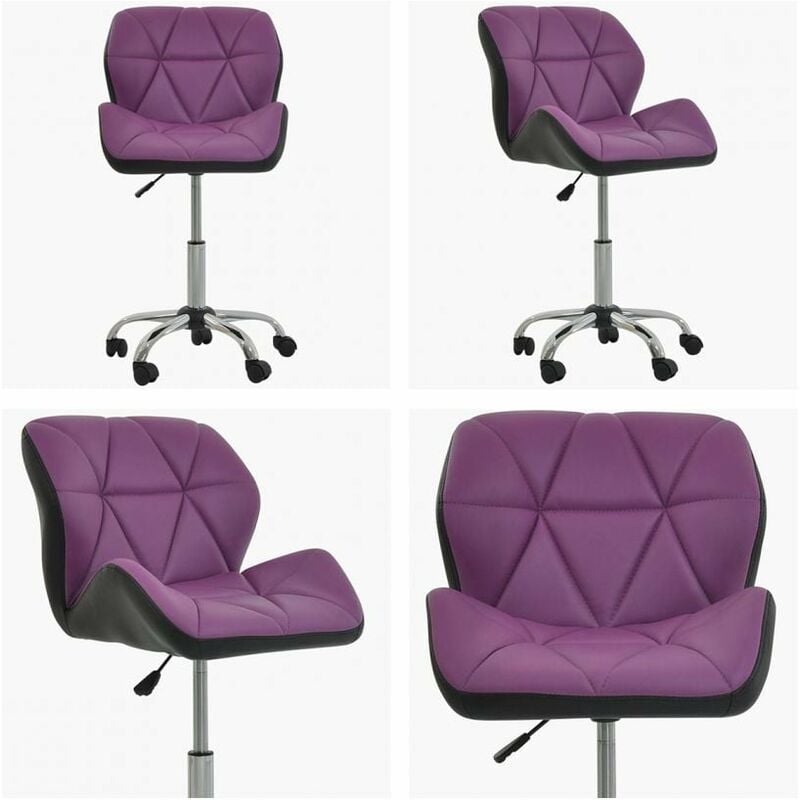 Peris Small Office Chair Purple with Black Under