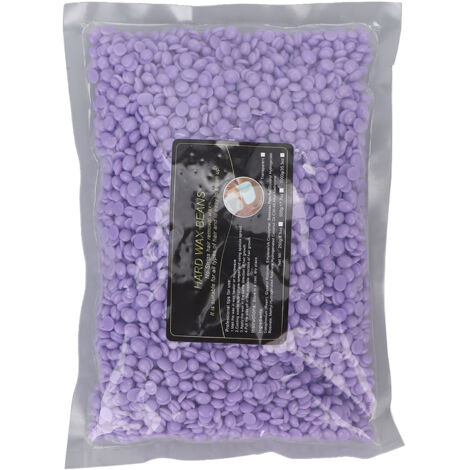 Perles de Cire Épilation Visage Corps Jambes Bras 500g Violet Taro