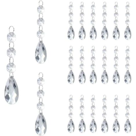 Perles de Cristal 24Pcs Decoration Noel Sapin de Noel Decoration Noel Interieur Deco Noel Interieur Décoration Noel Intérieur Decoration Sapin Noel Decoration Interieur pour Sapins de Noël