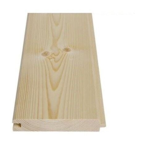 Perlina legno abete cm 2 x 15 x 100 doghe ad incastro da rivestimento qualitÀ ab