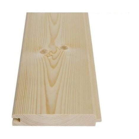 Perlina legno abete cm 2 x 15 x 200 doghe ad incastro da rivestimento qualitÀ ab