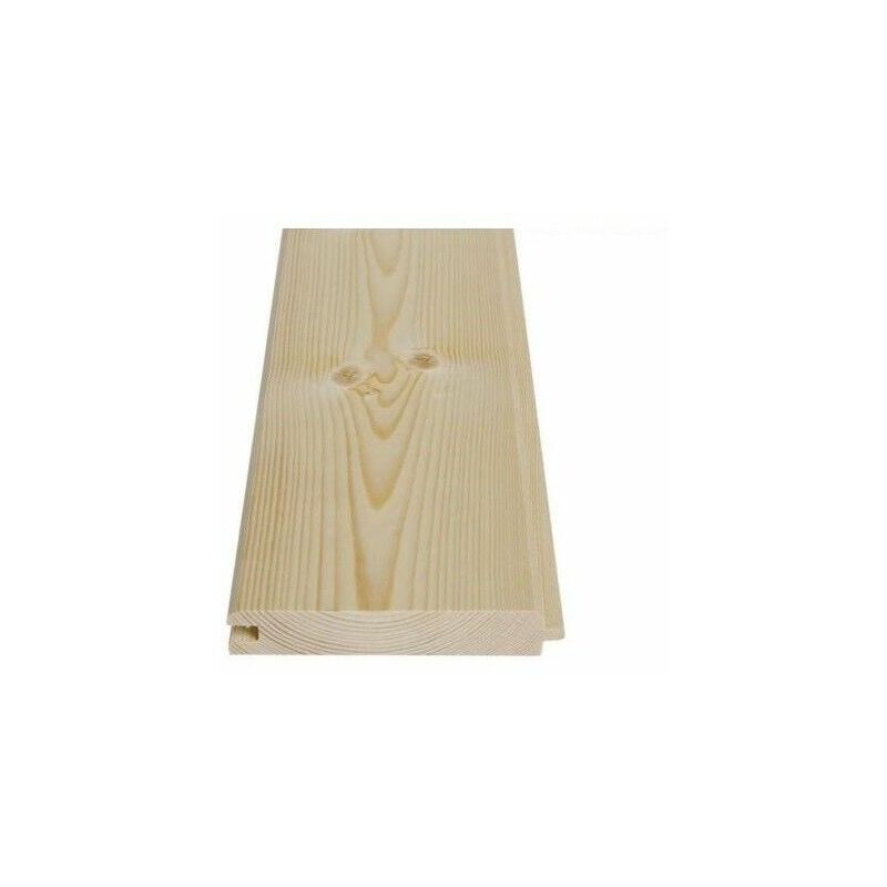 Image of Bricolegnostore - Perlina legno abete mm 20x150x1000 doghe ad incastro da rivestimento qualitÀ ab