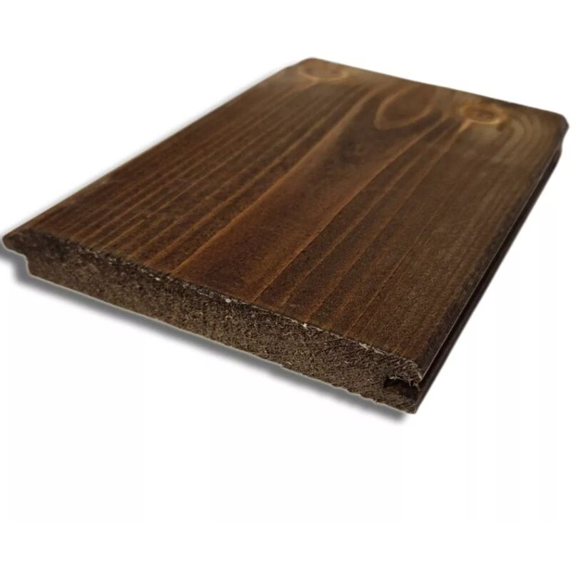 Image of Perline in Legno di Abete da 300x15x2 cm, Multipack 6x, Castagno