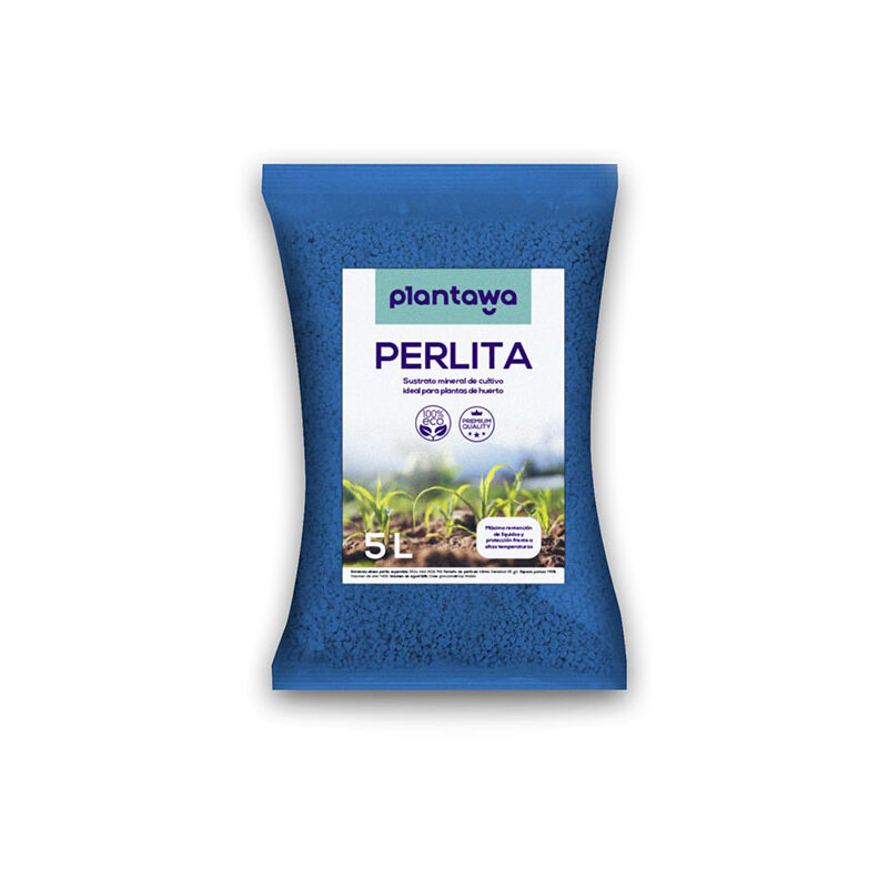 

Perlita Sustrato 5L Sustrato para Plantas Abono Natural para Huerto Urbano - Plantawa