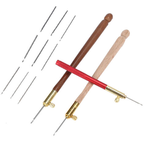 Perlnadel mit Haken zum Sticken, Perlenarbeiten, Stricken und für DIY-Bastelarbeiten