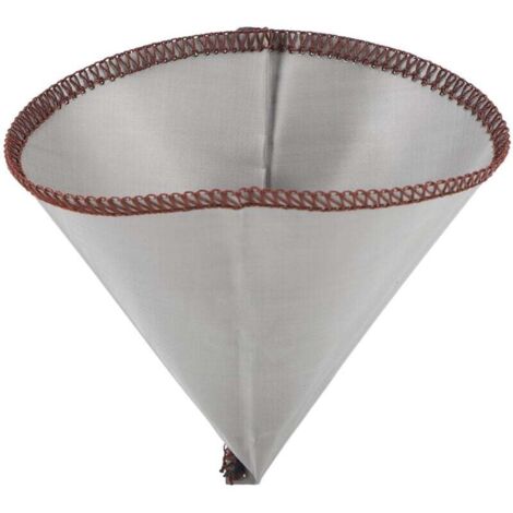 Permanent-Kaffeefilter, 304 Edelstahl Feinfilter, wiederverwendbarer Kaffeefilter für Zuhause (L für 3-4 Tassen)