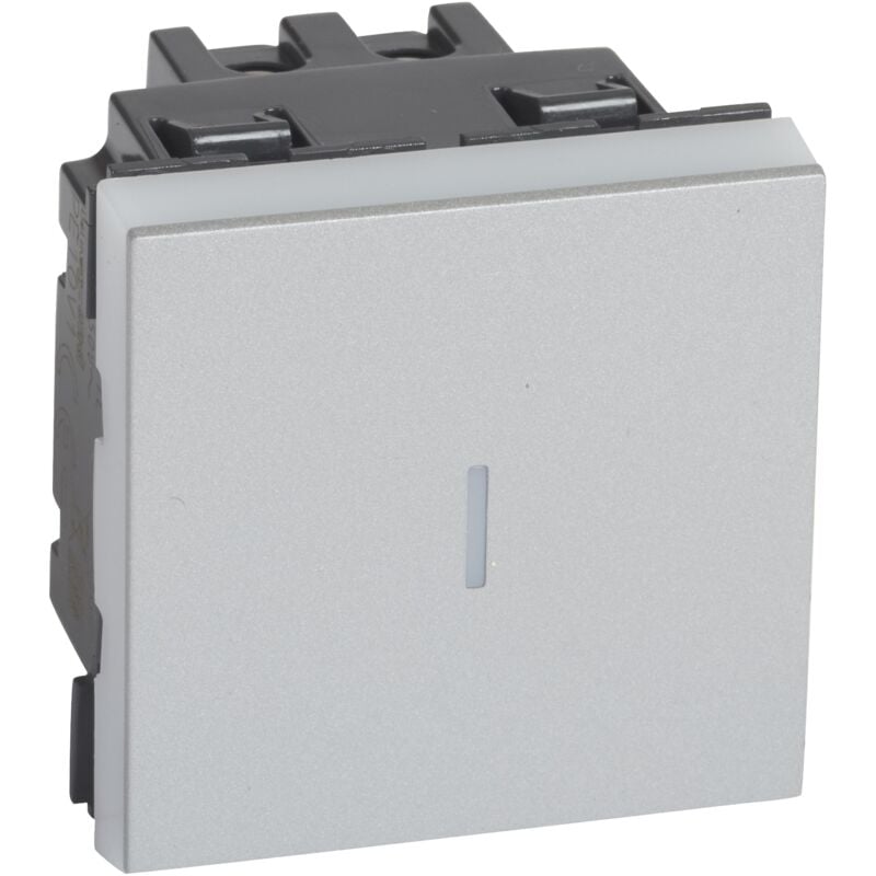 Legrand - Permutateur 10AX 250V Mosaic 2 modules alu 079221L