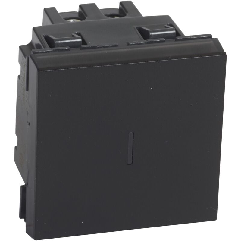 Legrand - Permutateur 10AX 250V Mosaic 2 modules noir mat 079321L