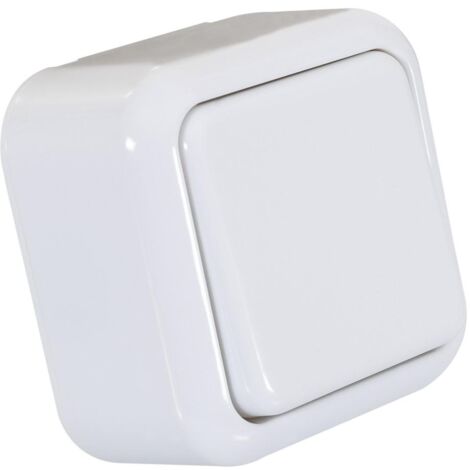 Permutateur en Saillie Simple Blanc - Blanc