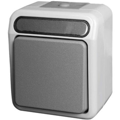 Permutateur Merten IP 44 AQUASTAR gris clair