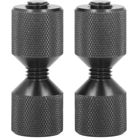 Perni di allineamento flangia in alluminio anodizzato, 2 pezzi, da 1 a 1/8 di pollice, set di perni a doppio foro per flange da 0,5 a 14 pollici, 150 libbre, neri.